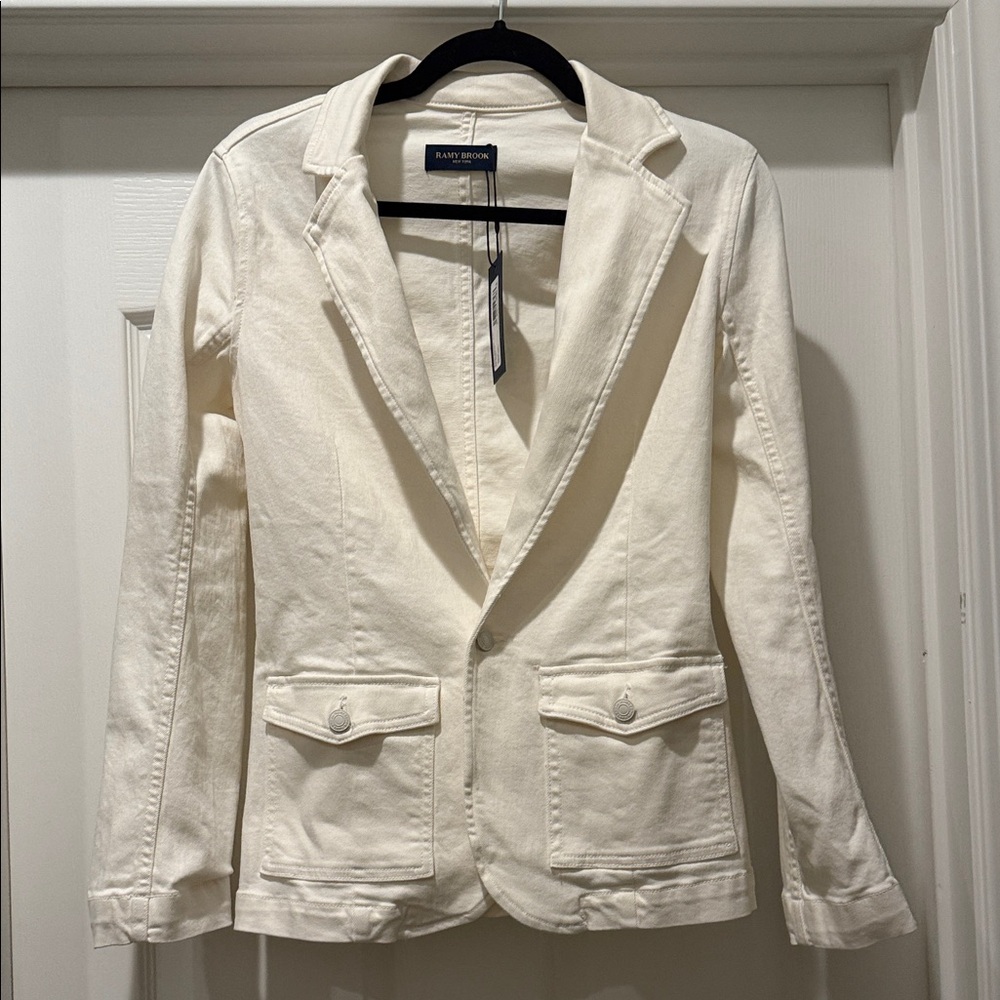 Ramy Brook Off-White Blazer Jacket